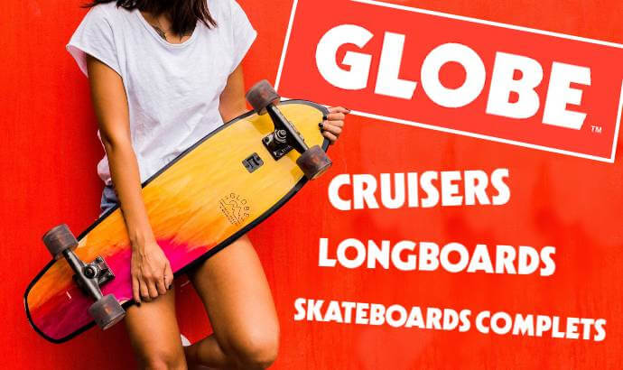 Découvrez toutes les nouveautés et tous les produits de la marque GLOBE, marque de skateboards, longboards, cruisers...